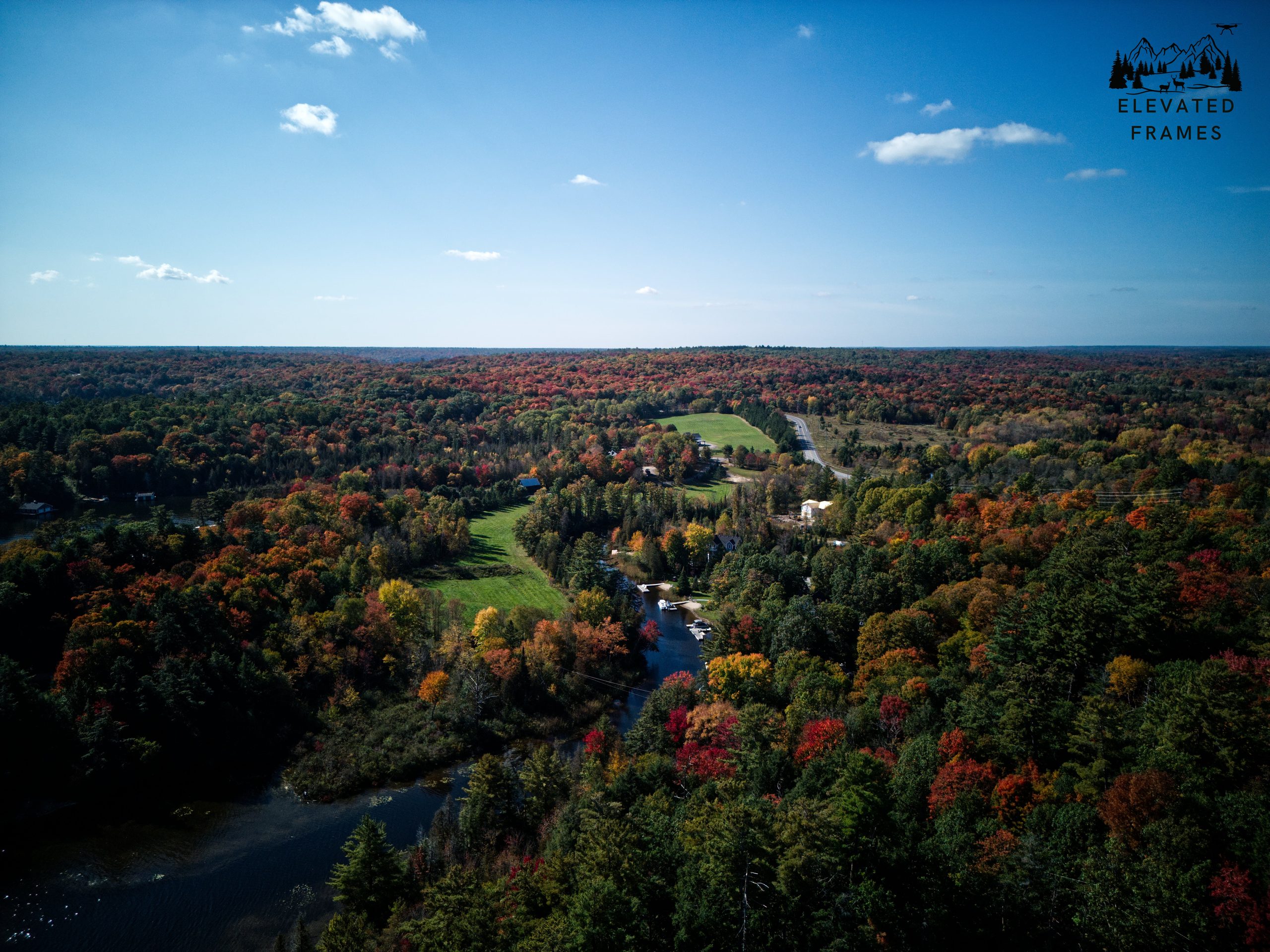 Shadow River in peak fall colors