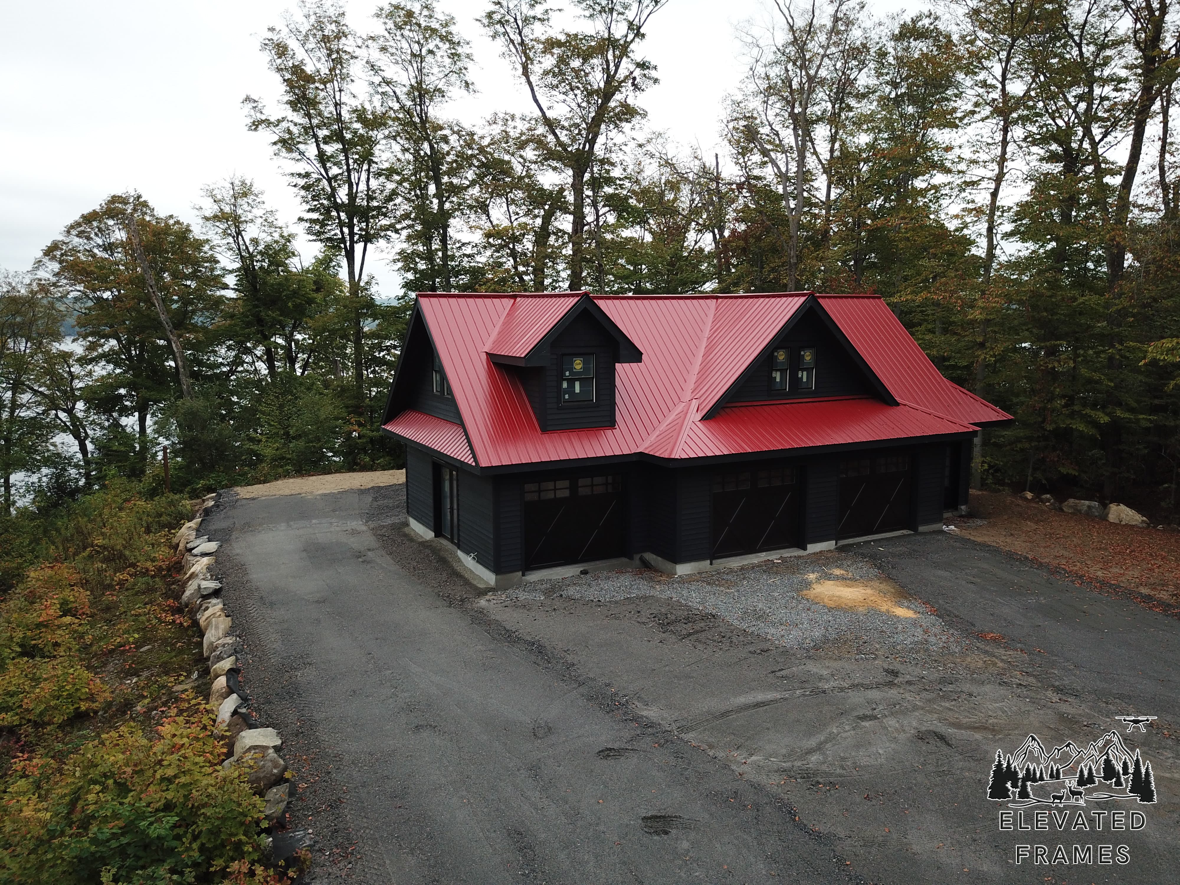 Completed garage structure