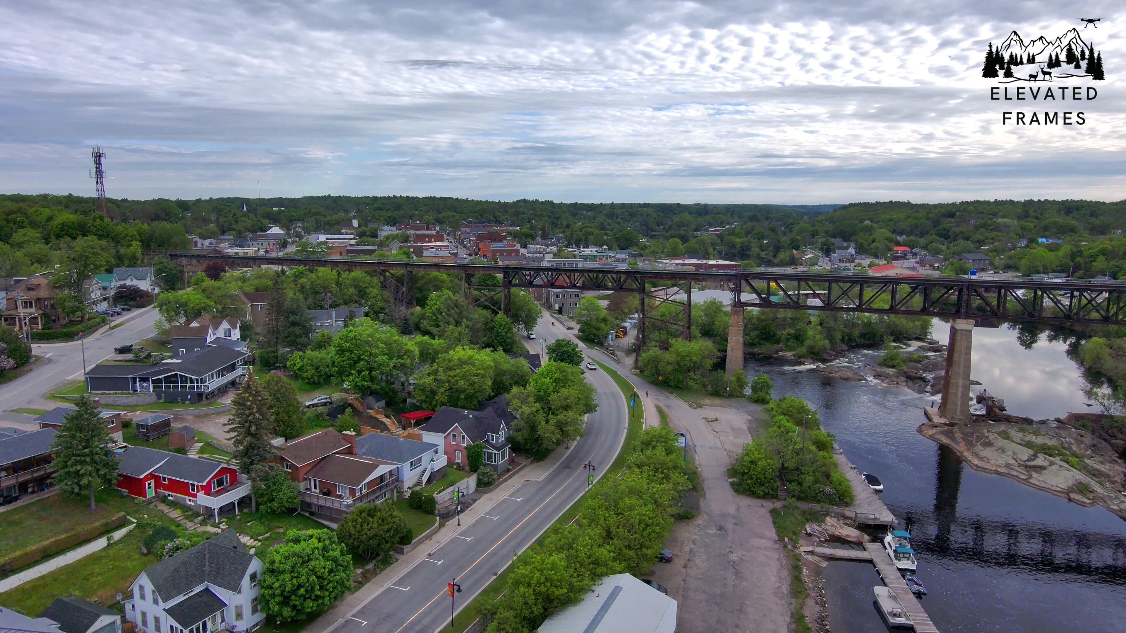 Historic trestle bridge near Parry Sound