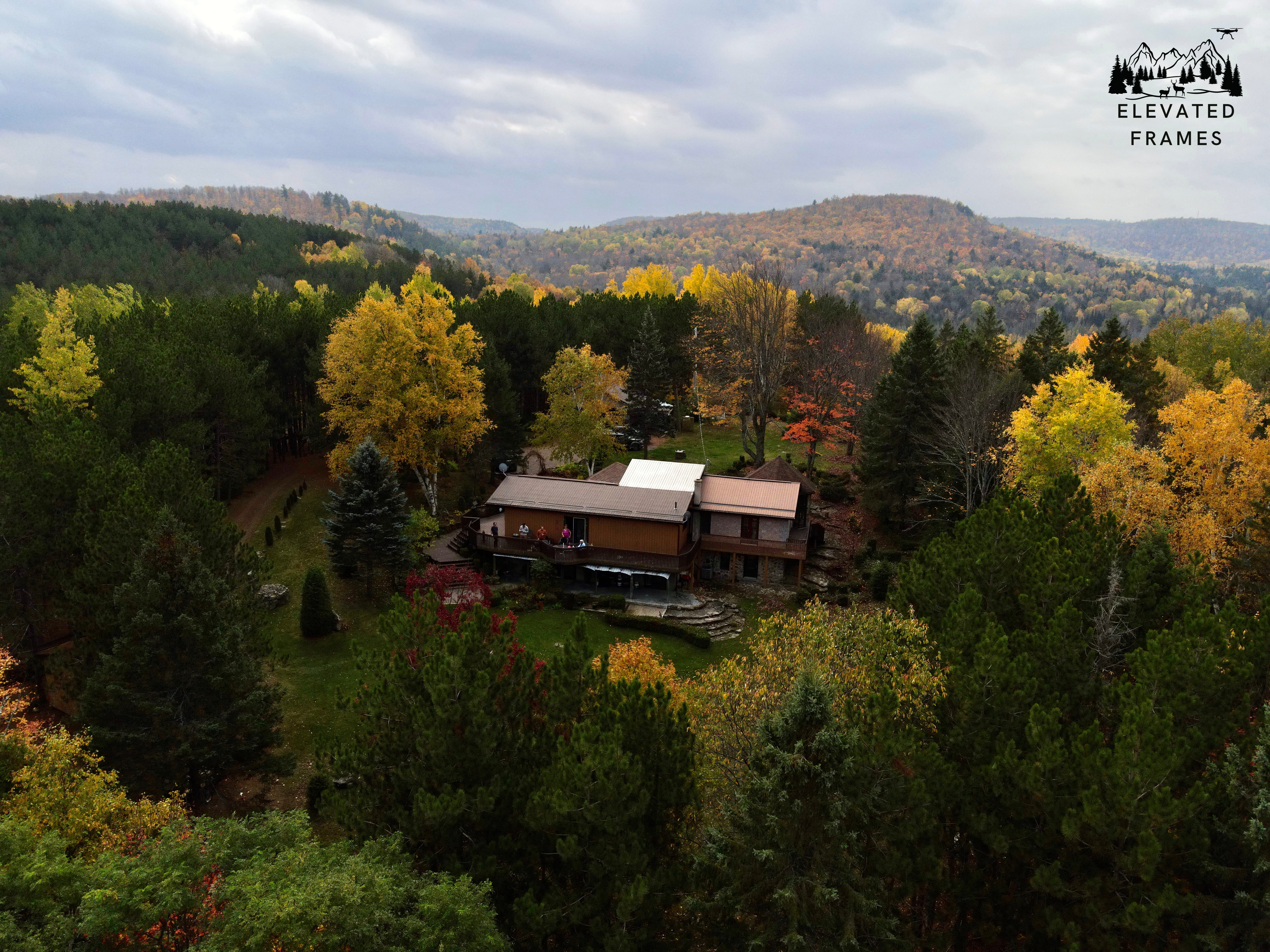 Brilliant fall colors in the Wilno hills